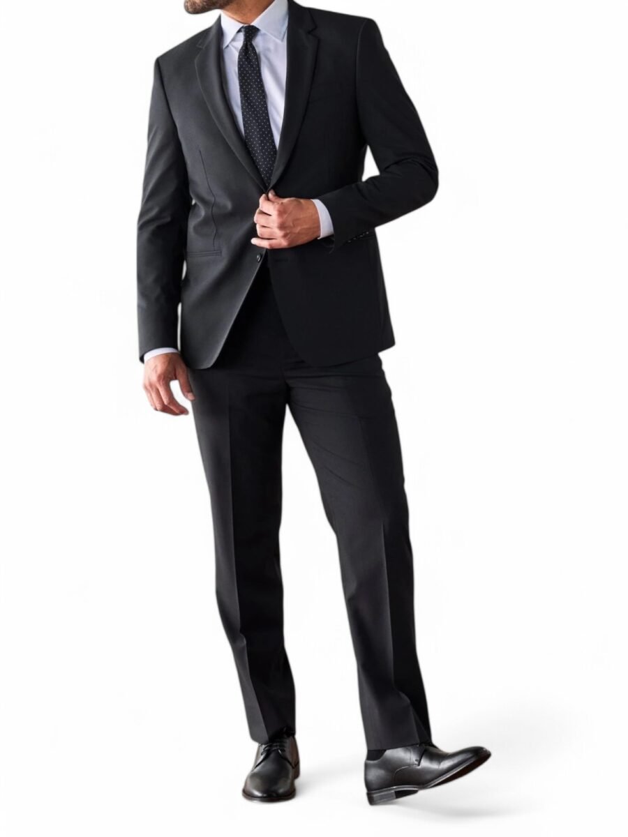 Classic Black Wedding Suit for Men – Timeless Elegance & Sharp Fit ...