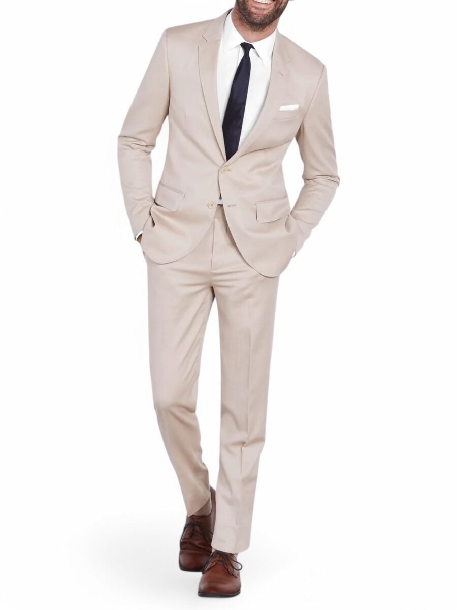 Tan Wedding Suit for Men – Light, Modern & Timeless Elegance - Image 3