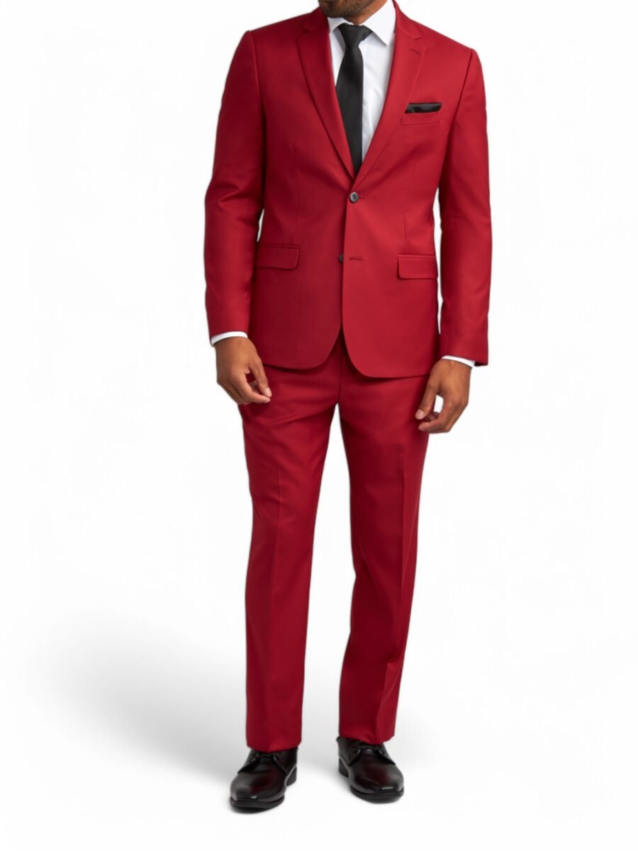 Red Wedding Suit for Men – Stylish & Bold - Image 2