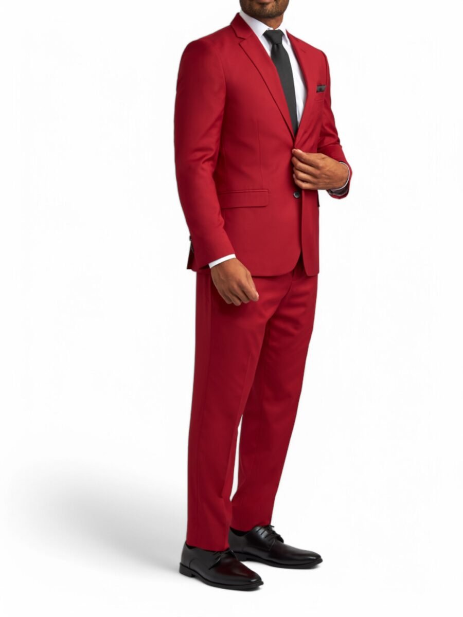 Red Wedding Suit for Men – Stylish & Bold - Image 3