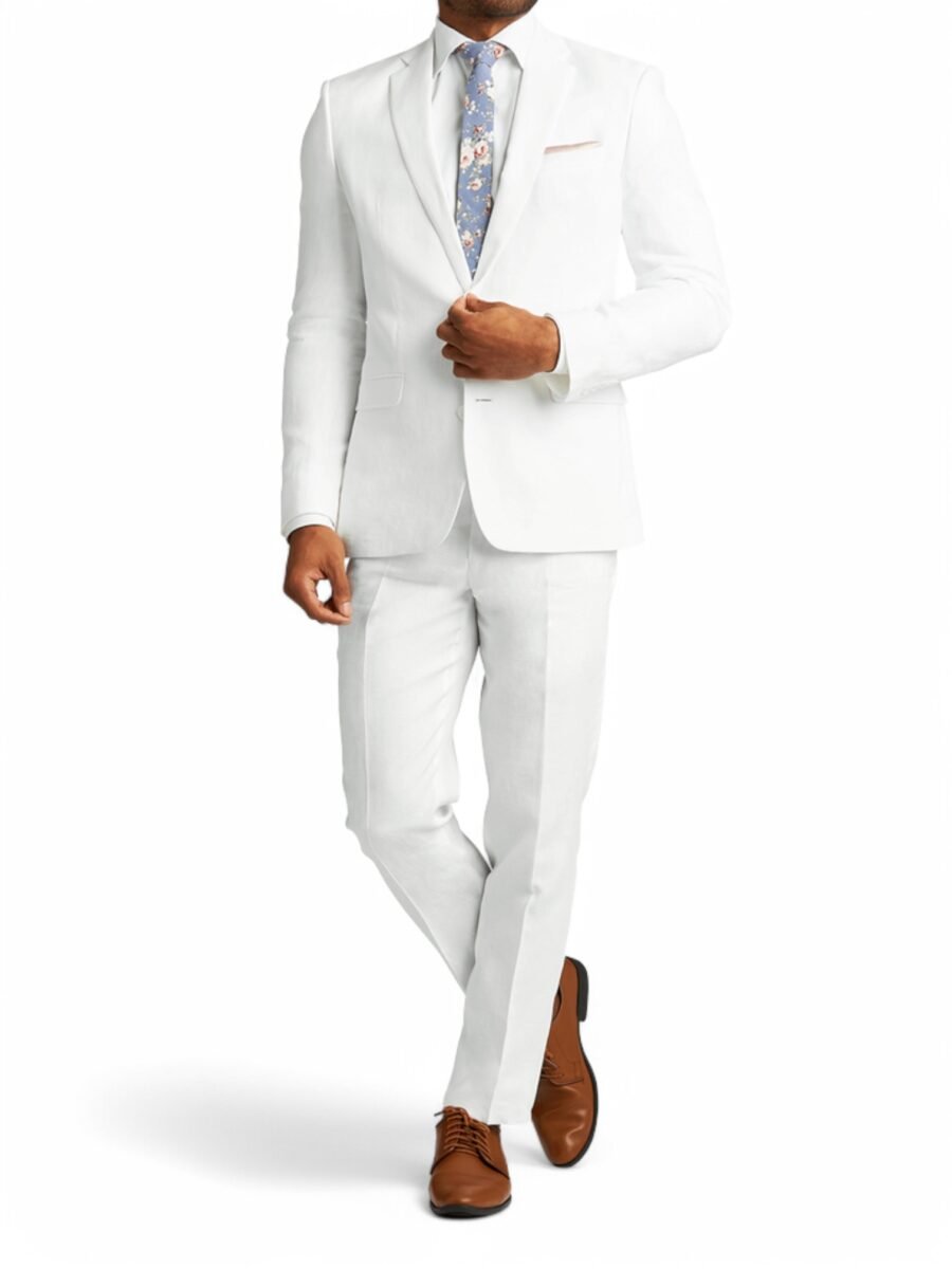 White Wedding Suit for Men – Timeless Elegance for the Modern Groom - Image 3