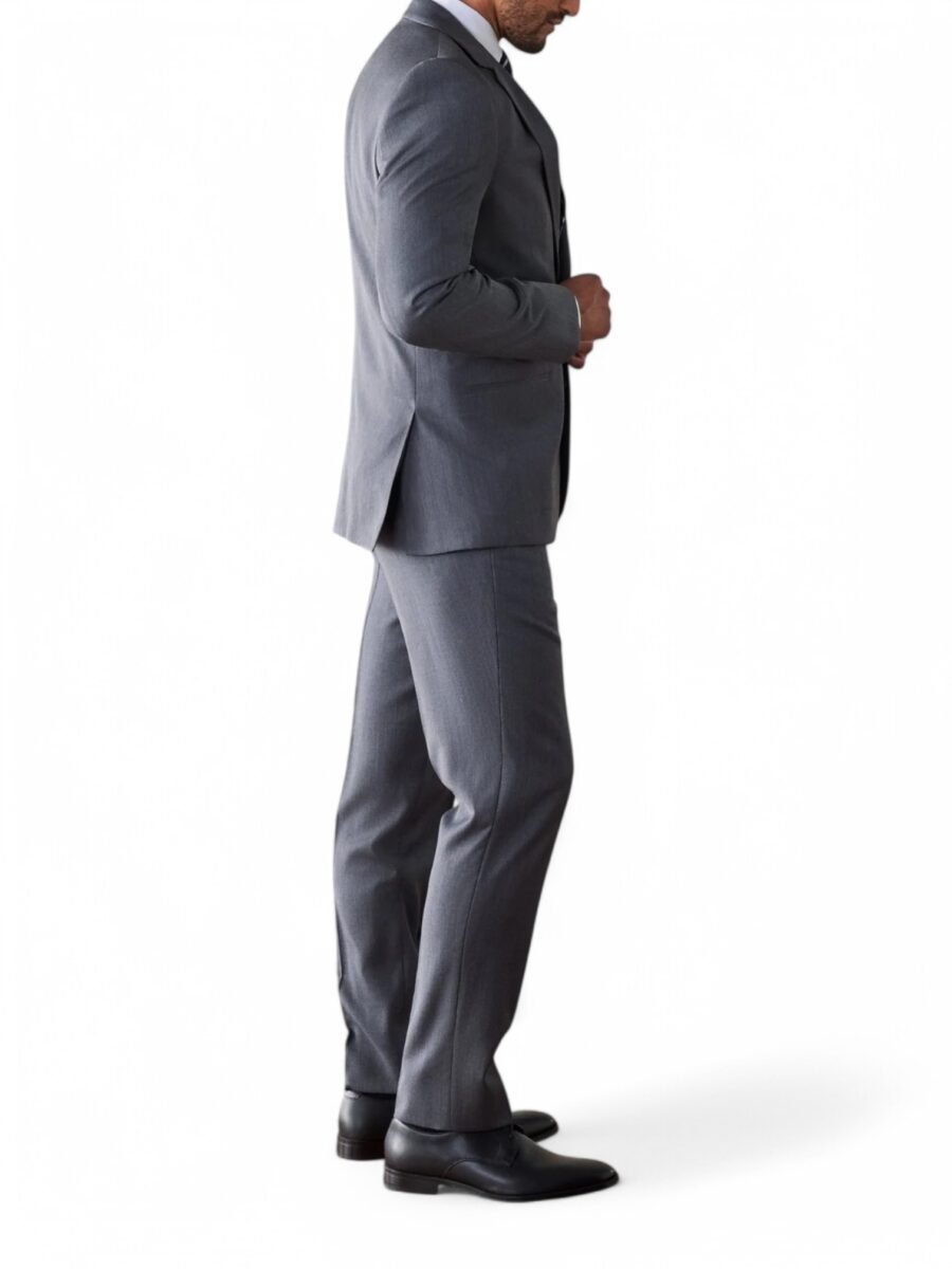 Elegant Grey Wedding Suit for Men – Classic Style & Modern Fit - Image 2