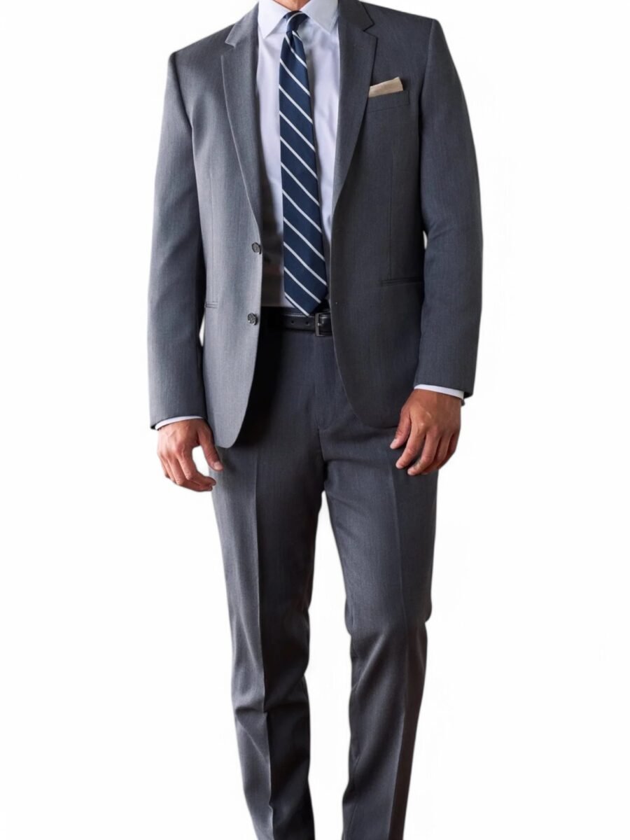 Elegant Grey Wedding Suit for Men – Classic Style & Modern Fit - Image 5